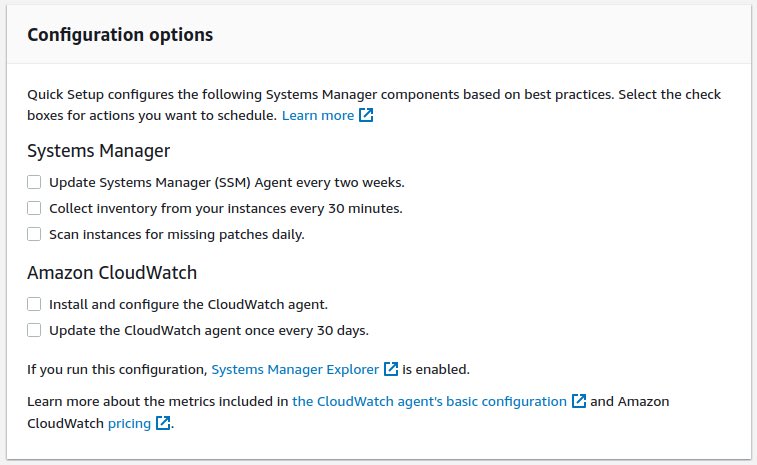 System Manager Quick Setup