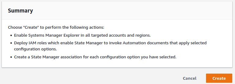 System Manager Quick Setup