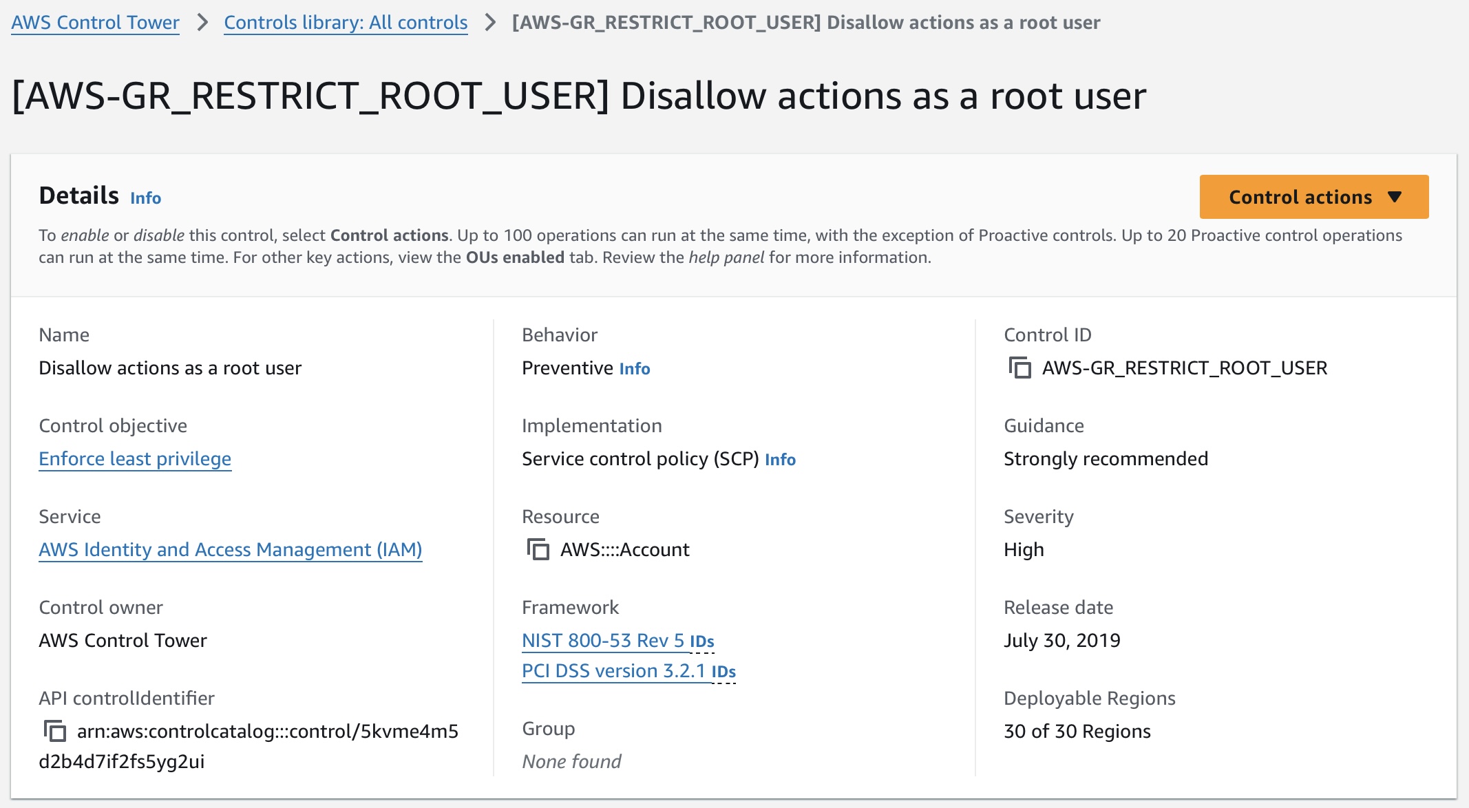 Root Access Management SCP