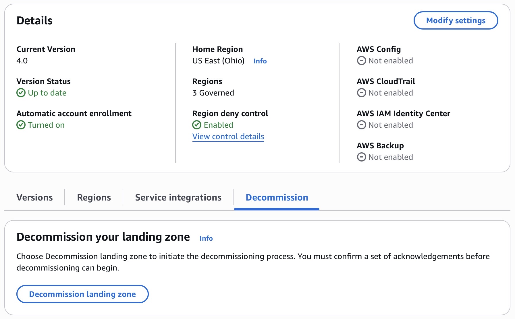 decommission your landing zone