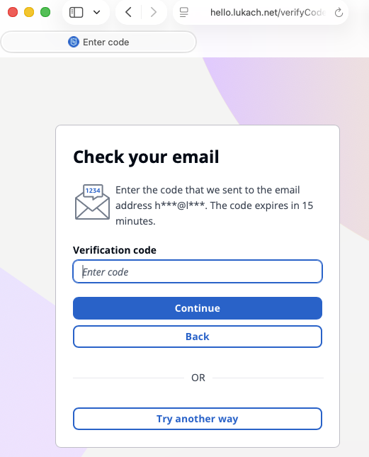 cognito verification