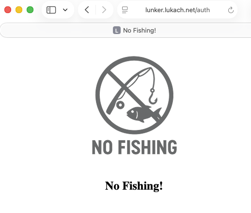 no fishing